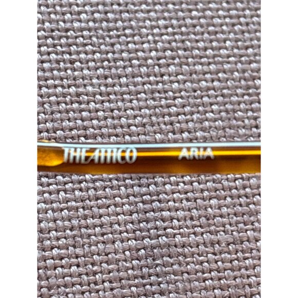 THE ATTICO Aria Sunglasses in Yellow Gold Blonde T-shell Brown New Womens Sunnie - Picture 9 of 15